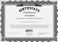 BSR PRP Certificate